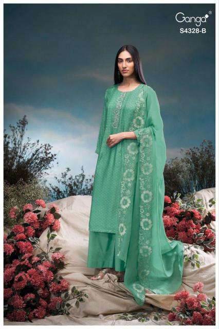 Ganga aneaa 4328 wholesale cod dress materials